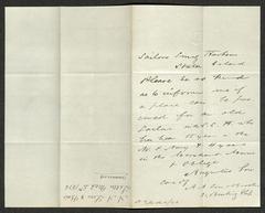 Letter to Captain Thomas Melville, Governor of Sailors' Snug Harbor, from [Abbot] Augustus Low, of A. A. Low &amp; Brothers, March 4, 1876