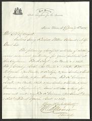 Letter to Dr. S. V. R. Bogert [Stephen Van Rensselaer Bogart], physician, Sailors' Snug Harbor, from M. [Martin] B. Monroe, of the New Jersey State Asylum for the Insane, Morris Plains, N.J., January 3, 1878