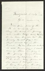 Letter to Captain Thomas Melville, Governor of Sailors' Snug Harbor, from John R. Clark, of Newfield, December 19, 1876