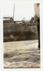Closeup of SS Morro Castle from Asbury Park, New Jersey