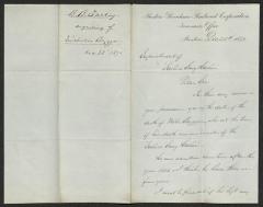 Letter to the Superintendent of Sailors' Snug Harbor from B. [Benjamin] B. Torrey, of Boston Providence Railroad Corporation, December 28, 1871