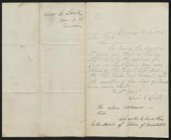 Letter to Captain Gustavus D. S. Trask, Governor of Sailors' Snug Harbor, from Lewis E. Lovell, Inmate, Sailors’ Snug Harbor, November 14, 1888