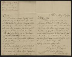 Letter to Captain Gustavus D. S. Trask, Governor of Sailors' Snug Harbor, from Benjamin J. Edger, May 2, 1890