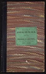 Governor Thomas Melville's daily journal for the year 1870