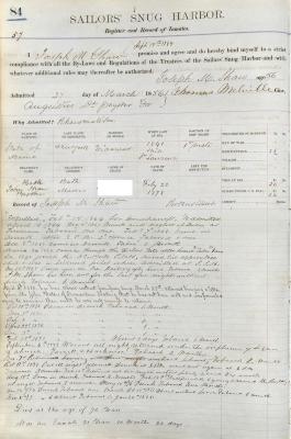 Joseph M. Shaw Register Page