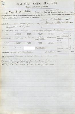 Hans P. Bartilson Register Page