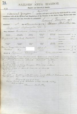 Samuel Grayson Register Page