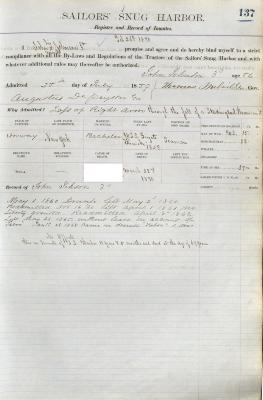 John Johnson Register Page