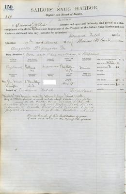Edward Welsh Register Page