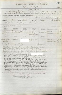William Bates Register Page