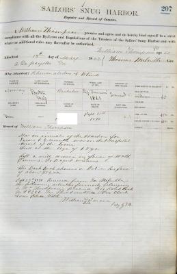 William Thompson Register Page