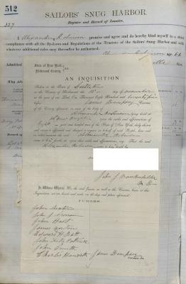 Alexander Robinson Register Page