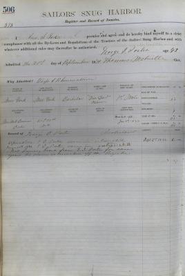 George S. Porter Register Page