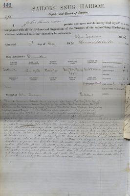 John Sanderson Register Page