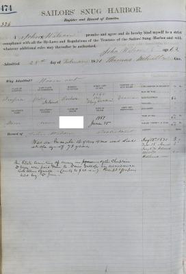 John Wilson Register Page