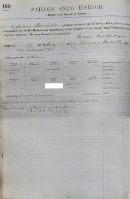 James Marshall Register Page
