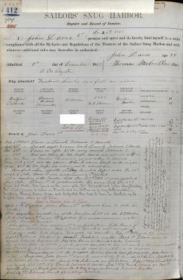 John  Davis Register Page Document 2