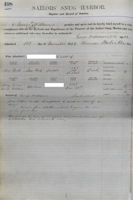 George Williams Register Page