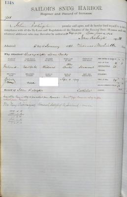John Raleigh Register Page