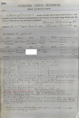 Thomas Edwards Register Page