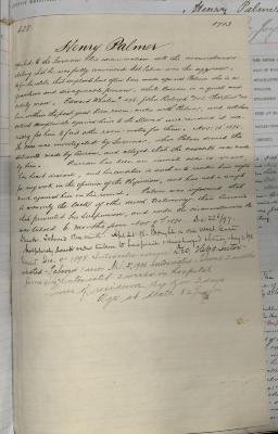 Henry Palmer Register Document 2