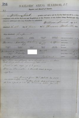 William Lind Register Page