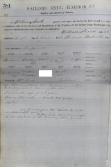 William Lind Register Page