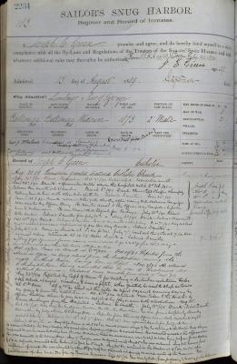 Joseph E. Green Register Page