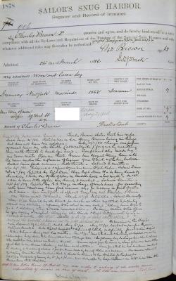 Charles Brown Register Page