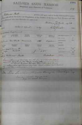 William Hull Register Page