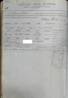 William Fisher Register Page