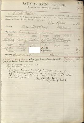 Charles Billard Register Page