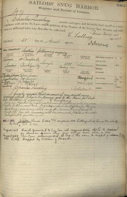 Charles Lindberg Register Page