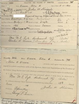 John H. Kissam Register Document 2
