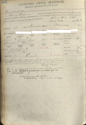 Henry Agrell Register Page