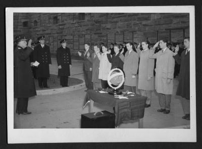 Cadets being sworn in
