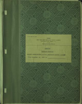 Maritime College Alumni Association Meeting Minutes Volume 1, December 10, 1937 to October 10, 1968